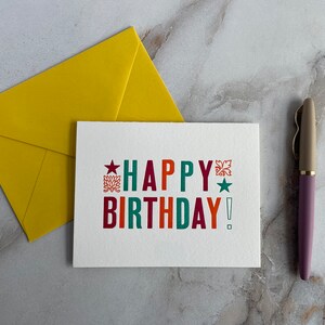 Cartes imprimées en papier coton, Ensemble de papeterie typographique, Cartes typographiques minimalistes, Cartes typographiques avec enveloppe, Cartes typographiques minimalistes