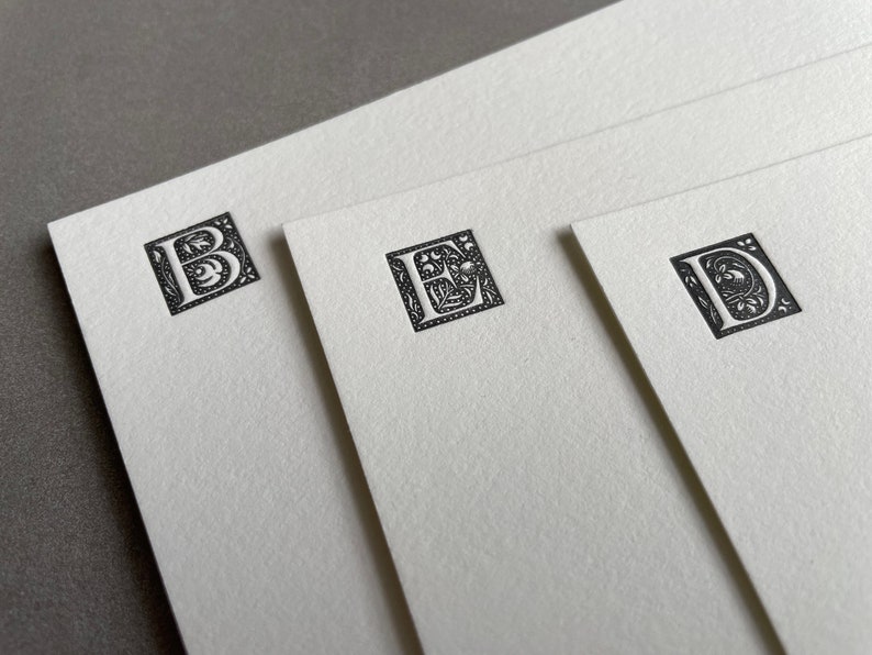 Custom Embossed Stationery Set, Letterpress Stationery With Envelope ...