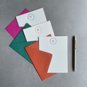 Ensemble de papeterie en relief personnalisée, Papeterie typographique avec enveloppe, Cartes typographiques vierges, Cartes typographiques personnalisées