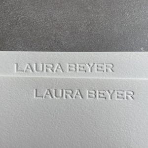 Individuell geprägtes Briefpapier-Set, Letterpress Briefpapier mit Umschlag, Letterpress Blanko-Karten, personalisierte Letterpress Briefpapier-Karten