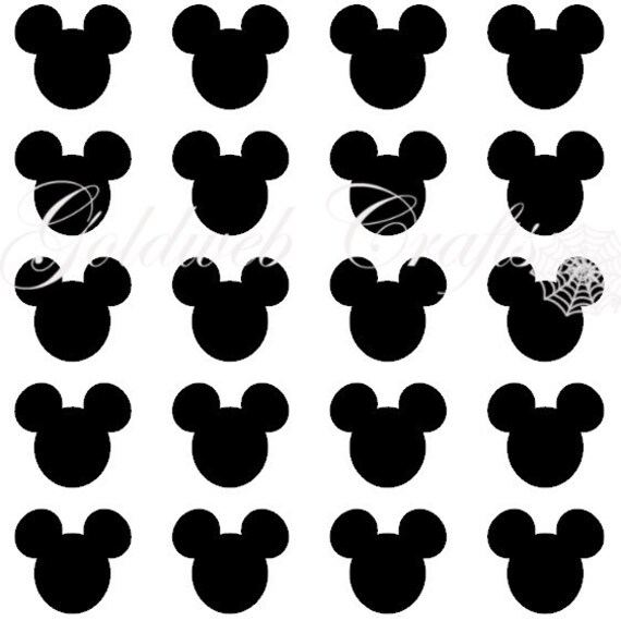 Mickey Mouse Inspired Vinyl Decals/Stickers set of 25 | Etsy