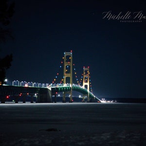 Mackinac Bridge at Night Digital Download