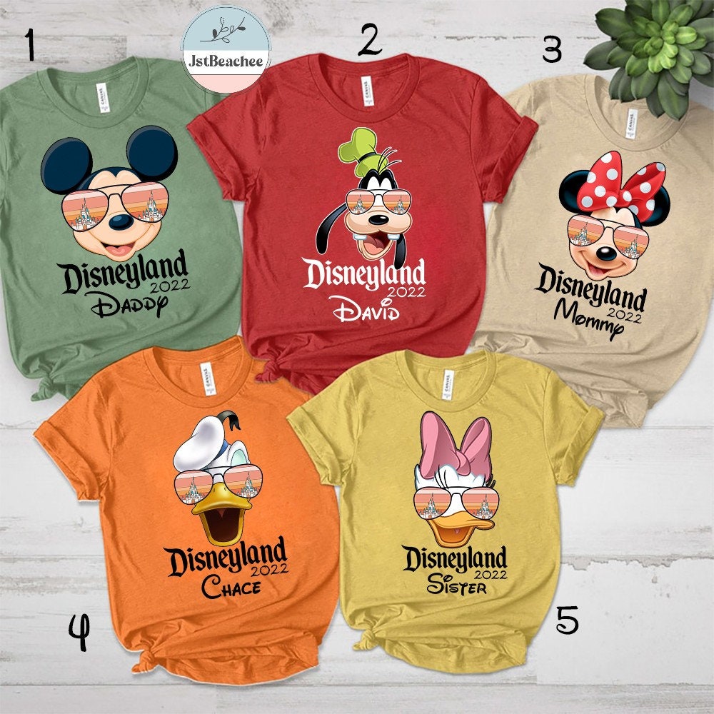 Personalised Disneyland Matching Shirts, Disney Sunglasses Shirt