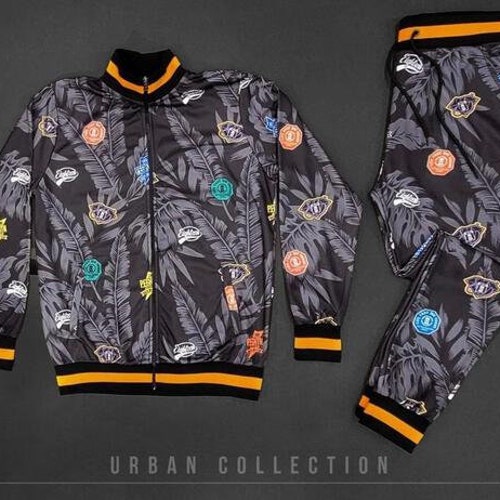 Print Jacket shops Jogger Set