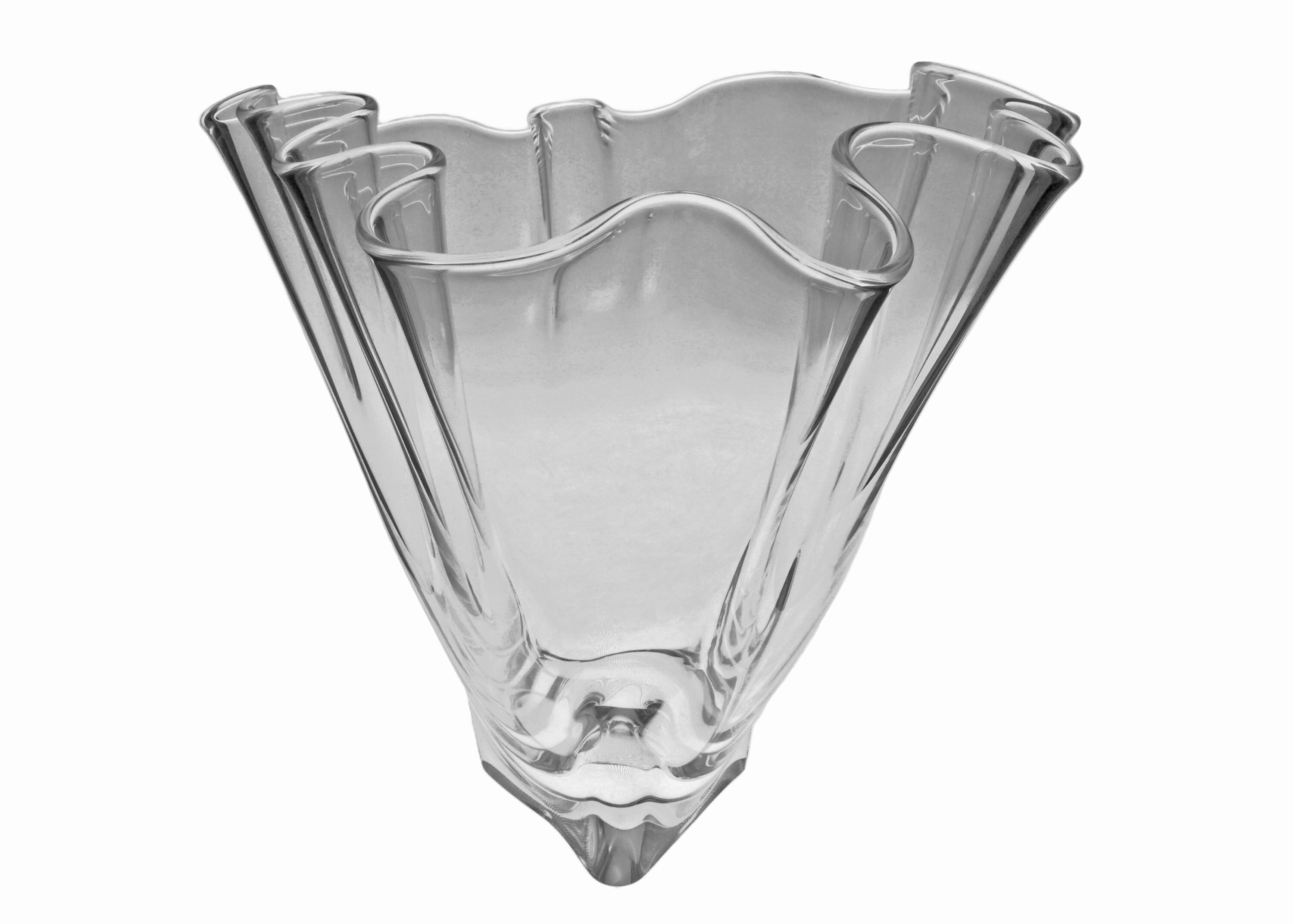 barbermaskine stak filthy Steuben Little Handkerchief Vase Ruffled Clear Glass - Etsy