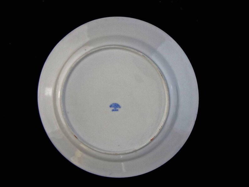 1921-1941 Japan Japanese Arita Ware Red Lidded Bowl with Underplate Poppy Decor c