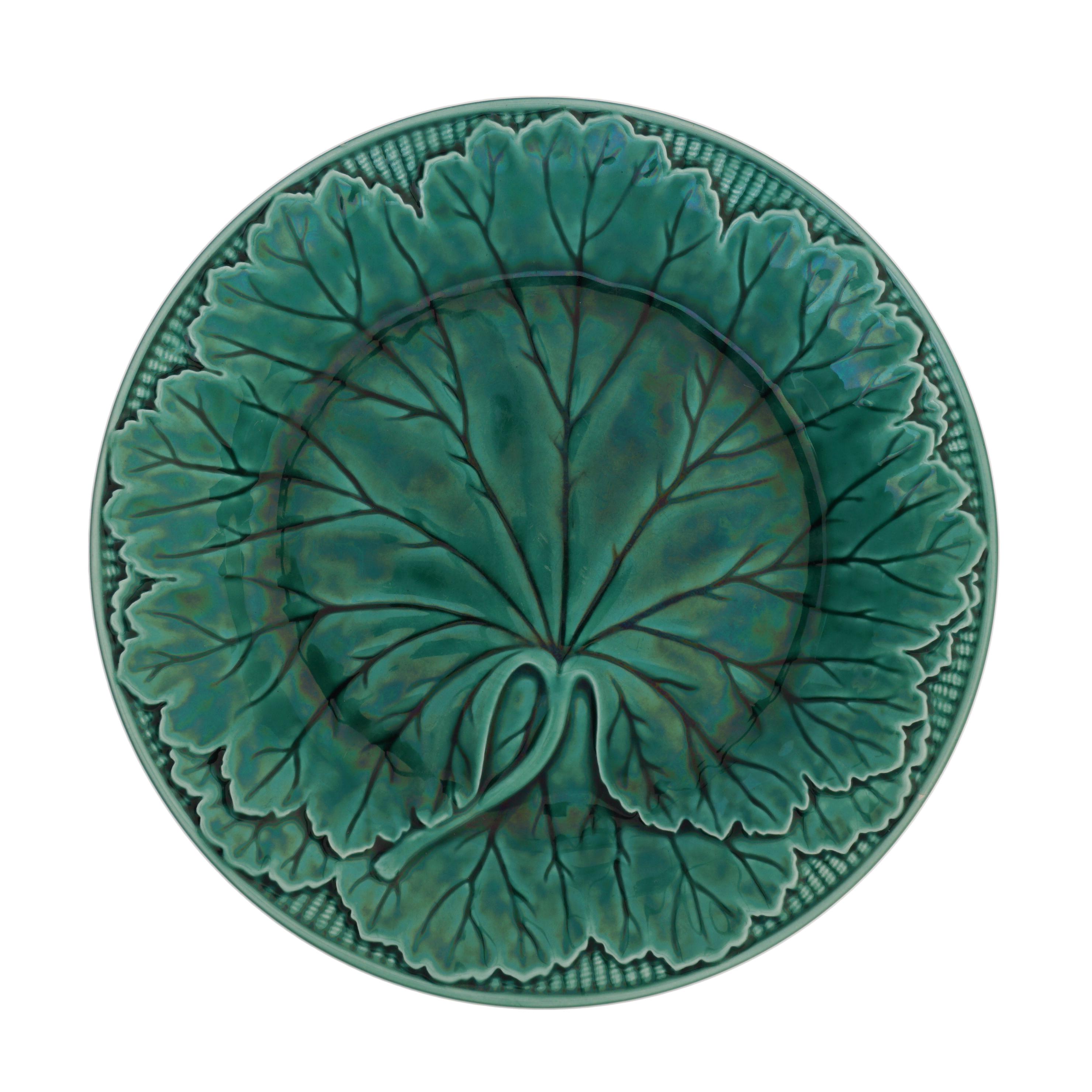 Assiette à Déjeuner Wedgwood Stratford - Modèle Edme, Motif Green Leaves (lierre) - 22.8 Cm - Occasion Bon état