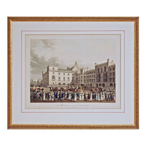 Antique Framed Etching: Queen Caroline of Brunswick, English Royal Decor