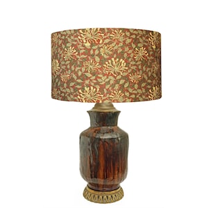 Drip Glaze Ceramic Table Lamp Studio Pottery Rustic Decor Table Lamp Entryway Lamp Guest Room MCM Decor