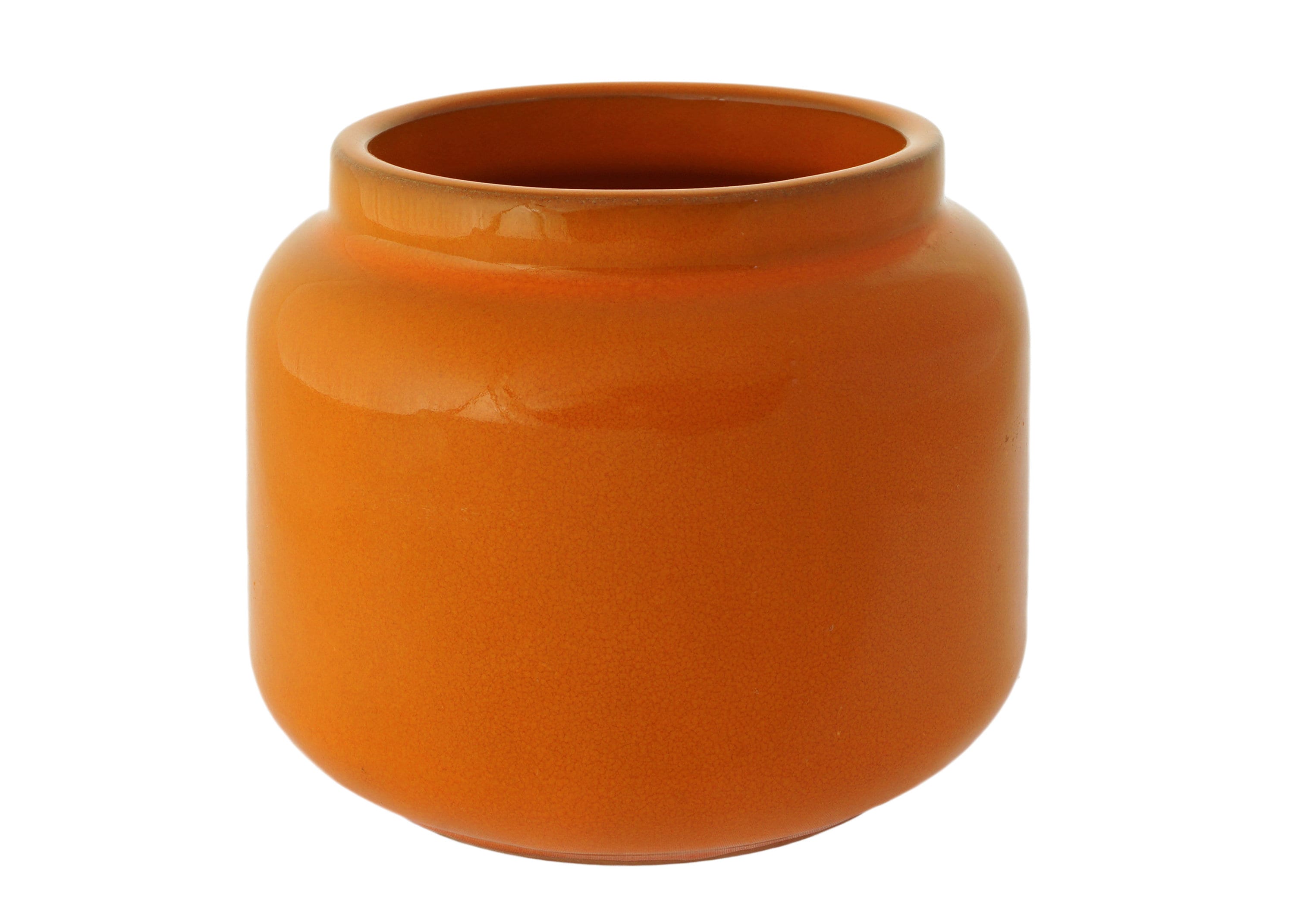 Vrijwel interieur Decoratie Mamma Ro MCM Cachepot Orange Pottery Ceramic Jar Pot C. 20th - Etsy