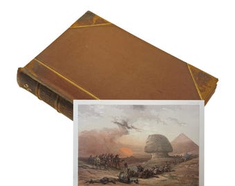 Roberts Holy Land Vol 5 & 6 Edition 1855–1856 Tinted Lithographs Antique Travel Art Book