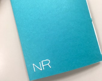 Limited Edition Monogram Peacock Blue Notebooks, Customizable Binding