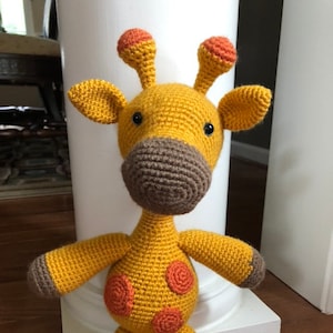 crochet 15-16 inch giraffe amigurumi stuffed animal