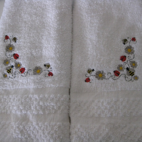 Art Deco Hand Towels Etsy