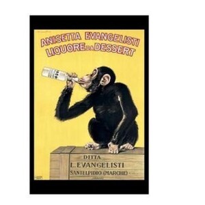 Póster publicitario de Anisetta