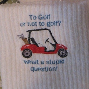 Golf Cart Golf Towel with Bag Clip