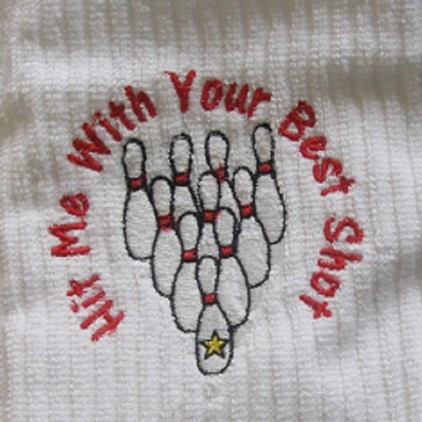 Hit Me Bowling  Sport Towel - Best Shot