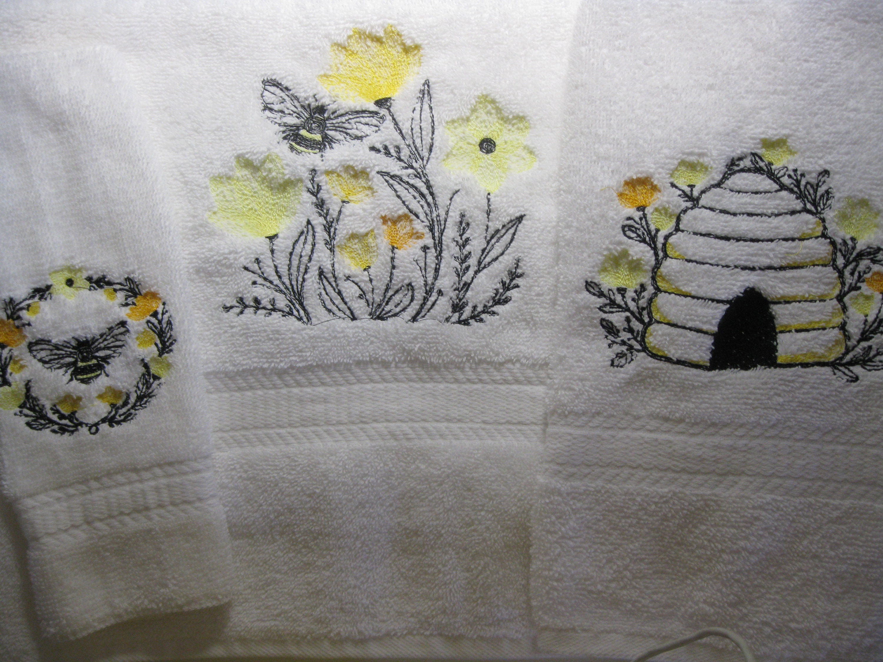 Bee Bumble Hand & Bath Towel by moonbeast111