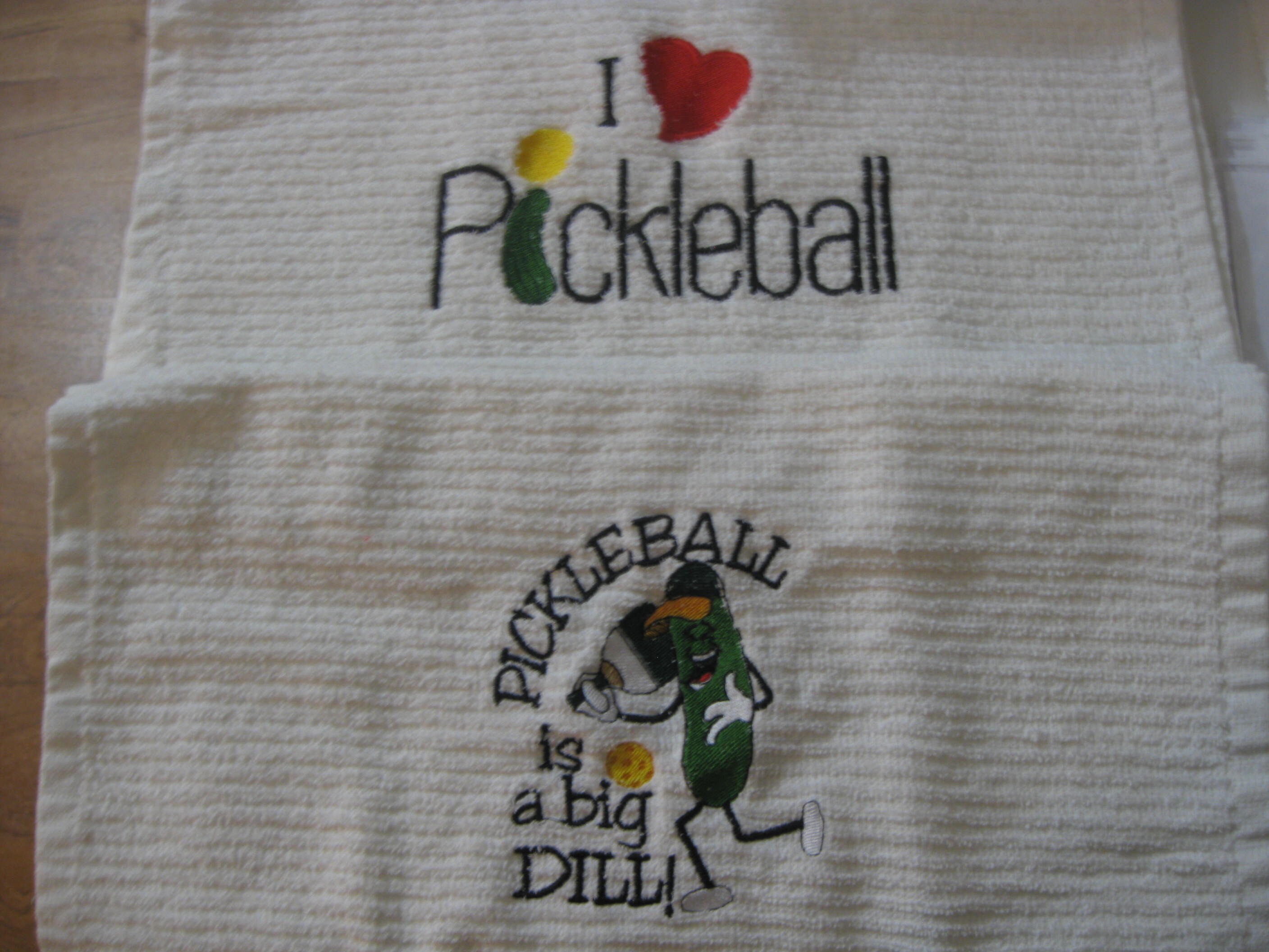 Pickle Ball Sport Towels 2 Designs - Etsy