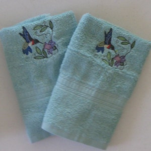 Hummingbird #1 Cotton Hand Towel