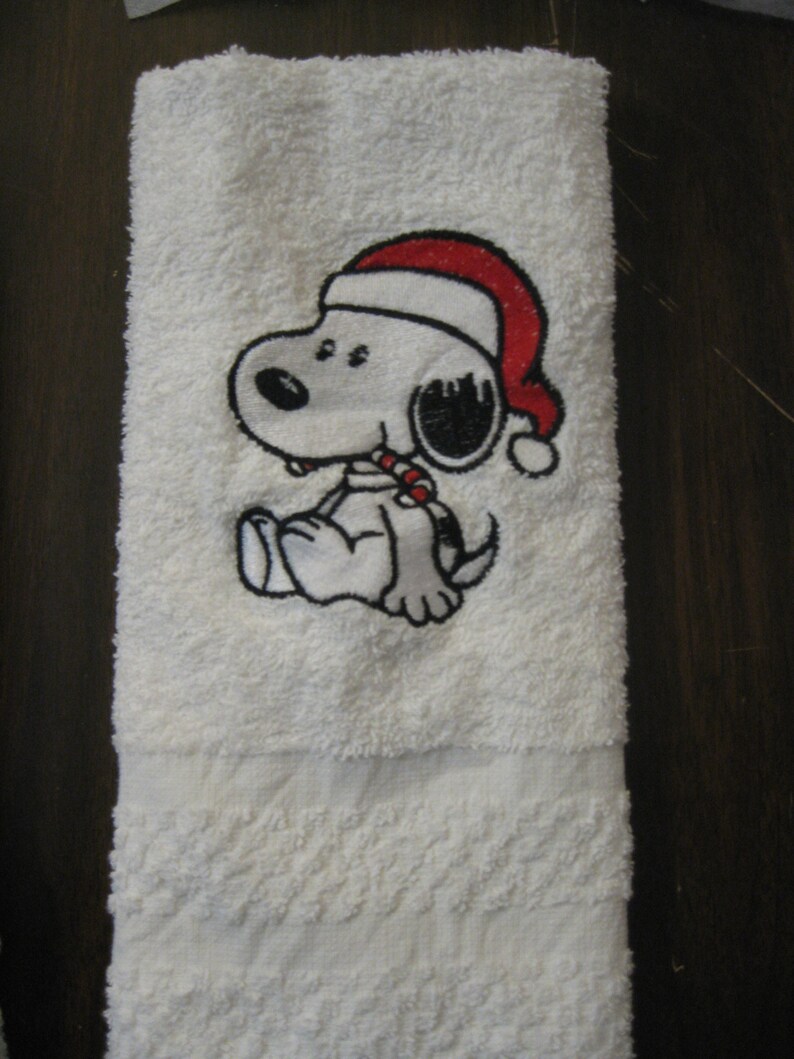 Snoopy Holiday Hand Towels Etsy
