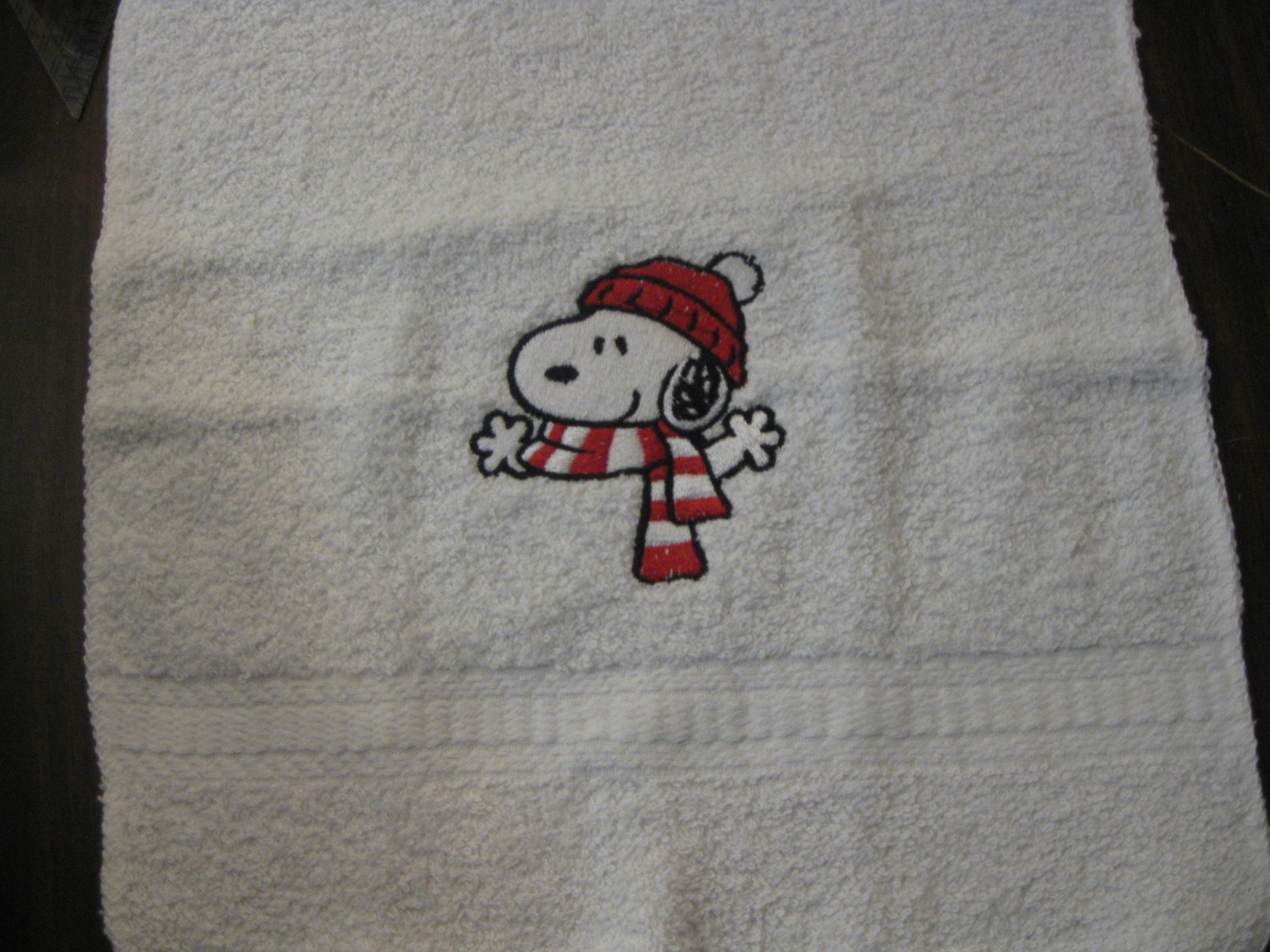 Snoopy Christmas Bath Towel Set Etsy