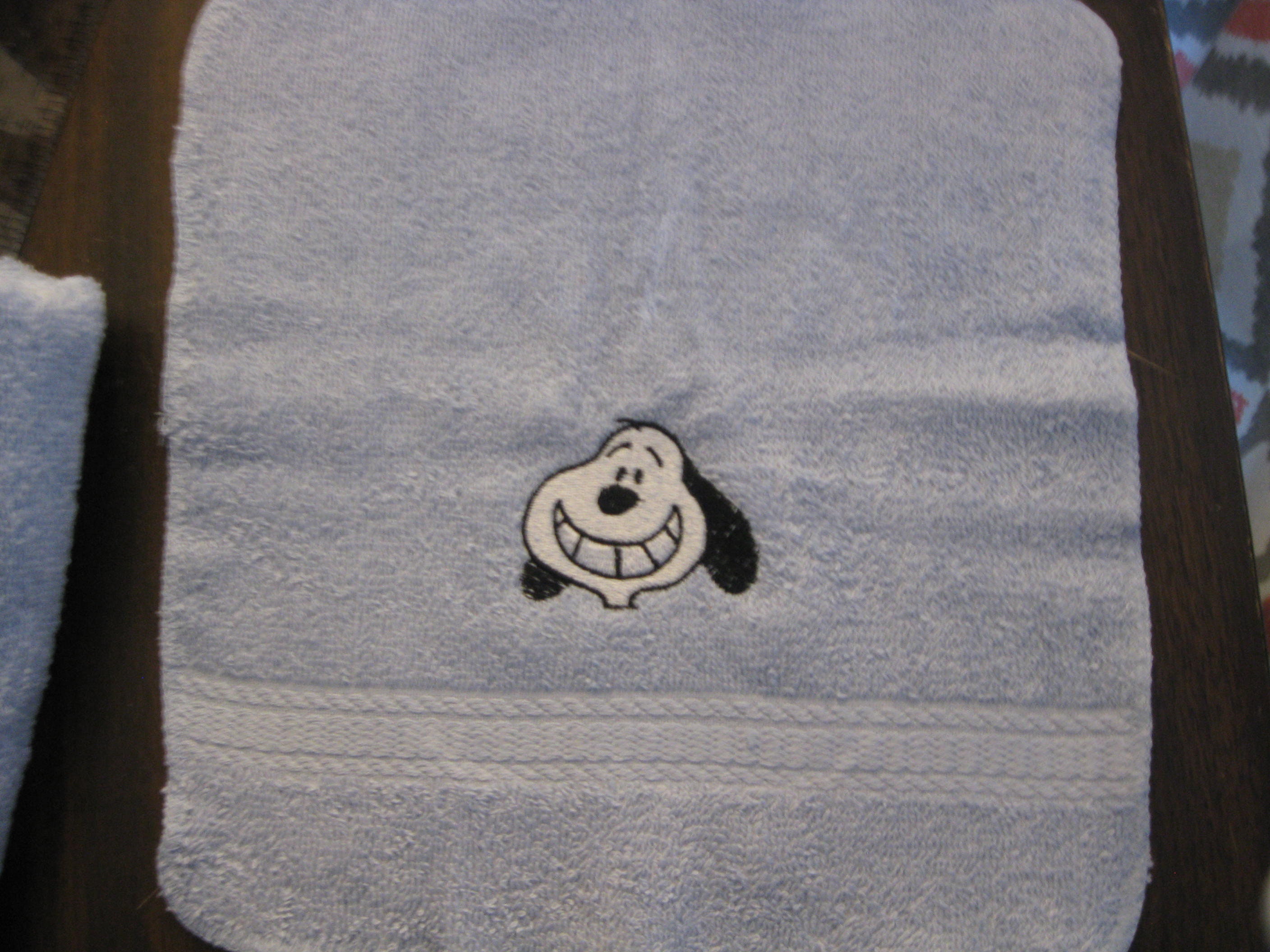 Snoopy Personalized 3 Piece Bath Towel Set Any Color Choice