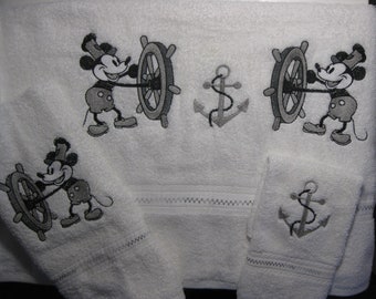 Micky on Boat Hand/Bath  Towel