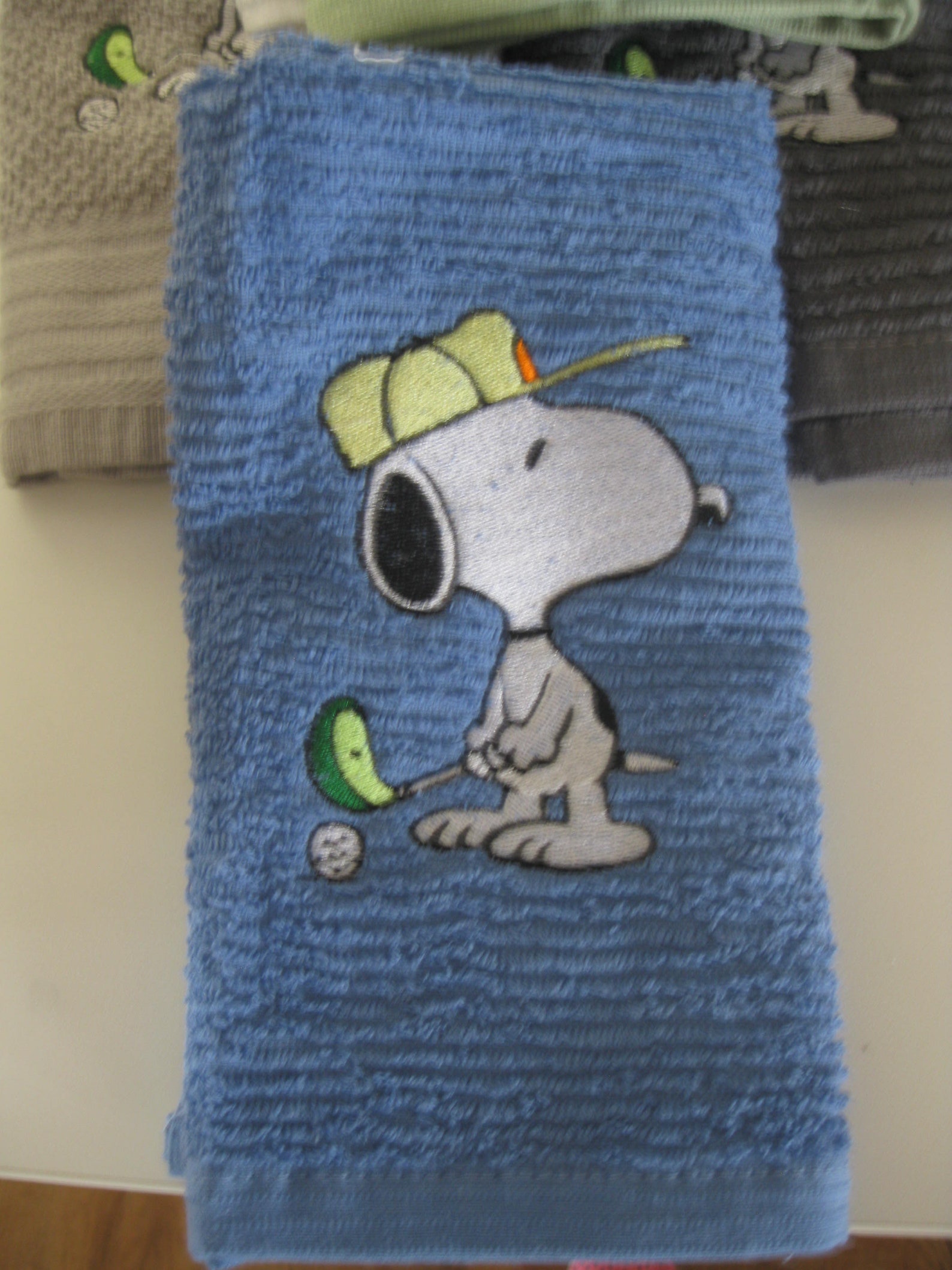 Snoopy Golf Towel Various towel colors Etsy