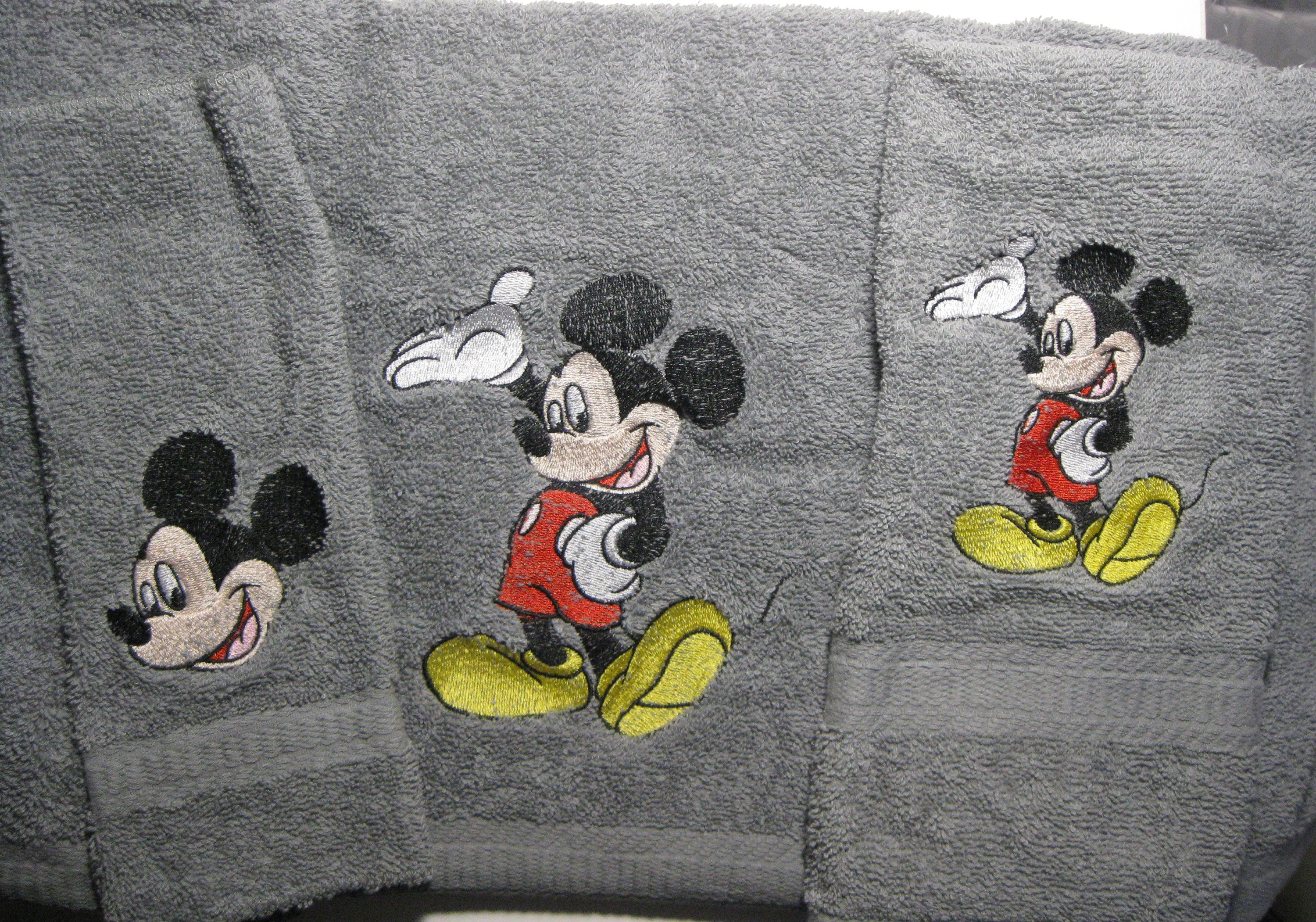 Mickey Bath Towel Etsy