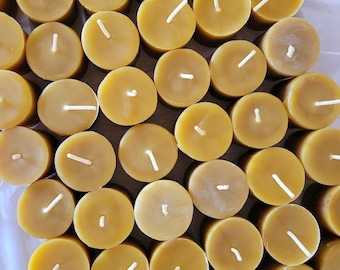 50 bijenwas 2 inch votieven | Minizuilkaarsen | Bulk, groothandel