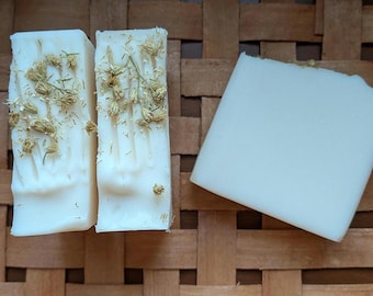 Yarrow Soap, Handmade, Herb Infused, Lavender or Rosemary Mint