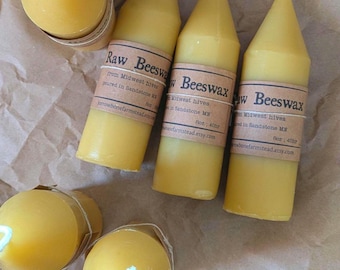 3 PACK Beeswax Pointy Pillar Candle | 6 in Emergency Prepper
