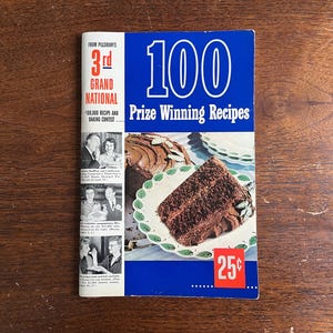 Pillsbury 100 Prize Winning Recipes, 1952 Pillsbury Recipe Book, Cookbook, Ann Pillsbury, First Edition, 3rd Grand National Baking Contest
