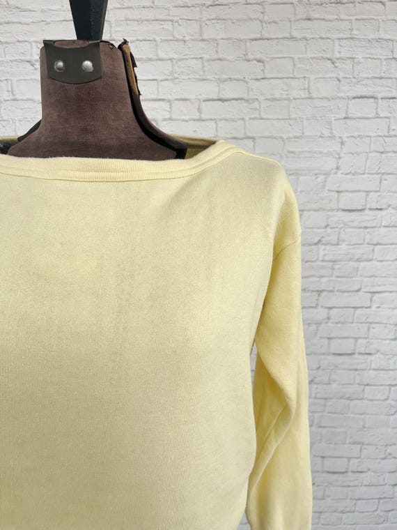 Butter Yellow Pullover, Super Soft Lightweight Sw… - image 5