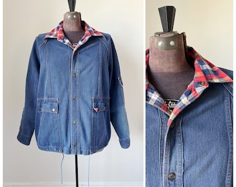 【CTHY】WOOL DENIM OVER COAT Women's Wool/Denim Shirt Jacket