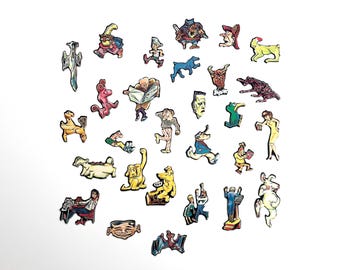 Pezzi di ricambio per puzzle Cadaco Jumble Fits Doodles, SCEGLI TU, Cadaco Doodle, pezzi di ricambio per puzzle vintage, n. 5, spedizione gratuita