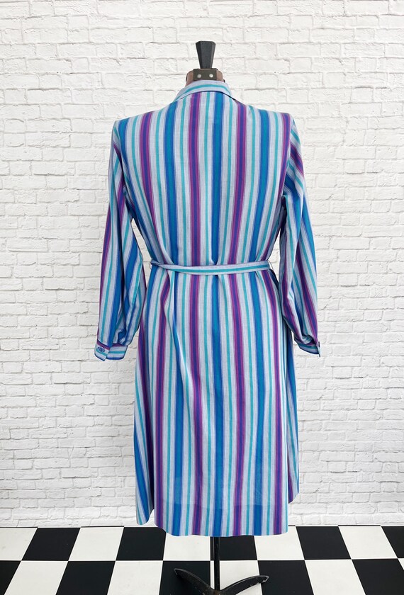 blue and purple striped dress Blue and purple striped | blue purple stripes" A-Line Dress for Sale by lausn