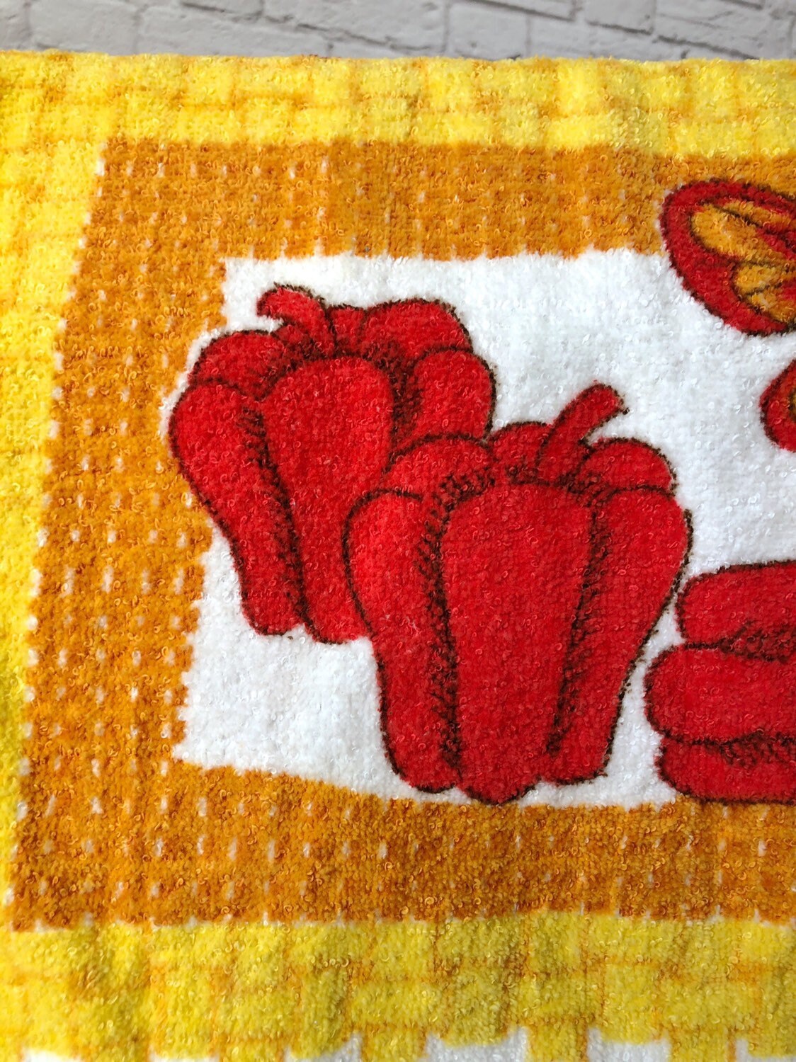 Vintage Küchentuch Rotes Pfeffertuch Paprika Dekor Veggie | Etsy