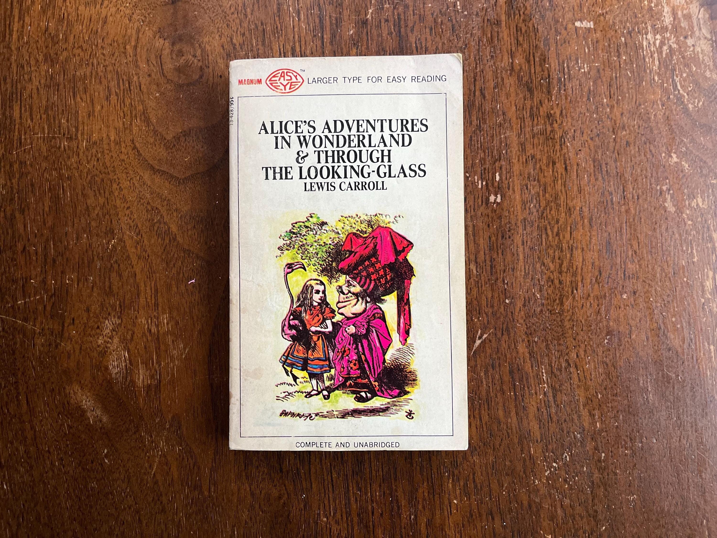 Vintage Alice's Adventures in Wonderland and Through the