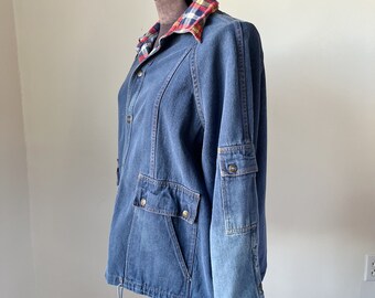 Vintage Workwear Coat, Mens XXL Denim Jacket, Valley Co, Unisex