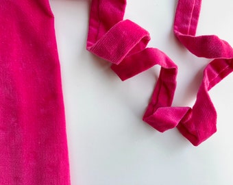 Hot Pink Wide Necktie, Solid Pink Tie, Textured Velvet, Vintage Velvet Necktie, Easter Tie, Spring Summer Necktie, wedding prom, Solid Pink