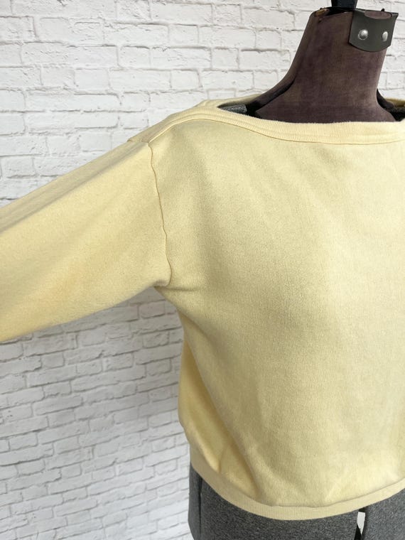 Butter Yellow Pullover, Super Soft Lightweight Sw… - image 7