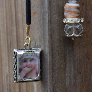 Gold Silber Locket Travelers Notebook Charm, Planer Accessoires, tn Accessoires, Planer Charme, Lesezeichen, Lesezeichen, tn Charme, Babylocket
