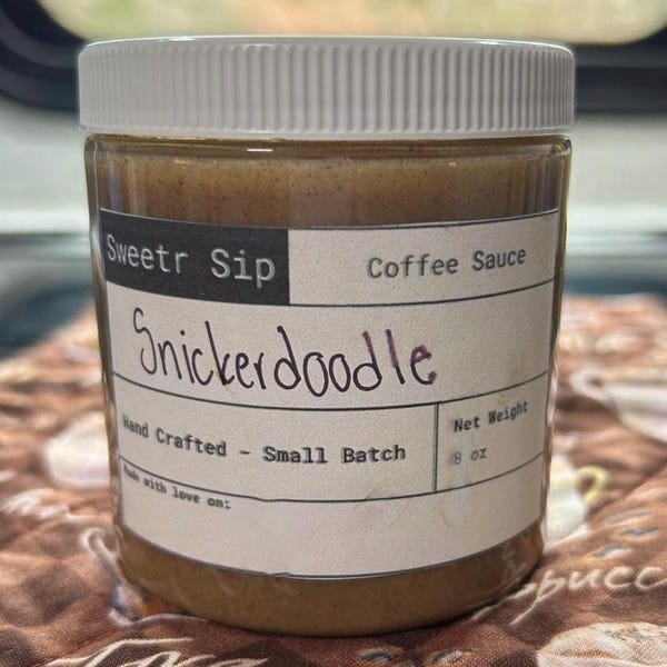 Salsa Snickerdoodle - Elaborada artesanalmente en lotes pequeños