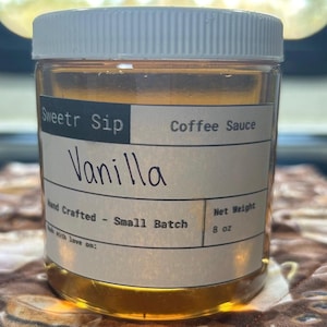 Vanilla Syrup - Hand Crafted, Small Batch