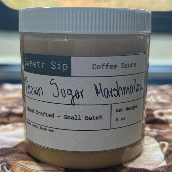 Salsa de malvavisco con azúcar morena - Elaborada artesanalmente en lotes pequeños