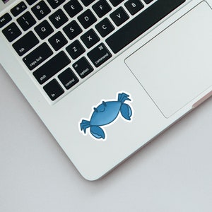 Blue Crab | Matte Vinyl Sticker | Made in Maryland