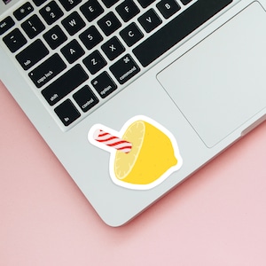 Baltimore Maryland | Lemon Peppermint Stick Treat | Matte Vinyl Sticker | Made in Maryland