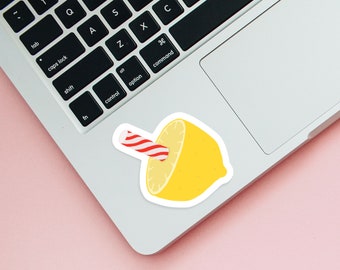 Baltimore Maryland | Lemon Peppermint Stick Treat | Matte Vinyl Sticker | Made in Maryland